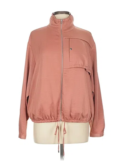 Pre-owned Jennifer Lopez Zip Up Hoodie In Pink