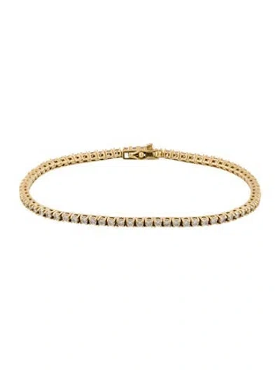 Pre-owned Jennifer Meyer 18k 1.50ctw Diamond Tennis Bracelet, 6.5" In Multicolor