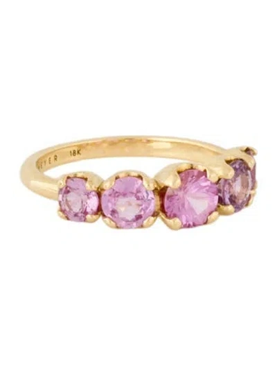 Pre-owned Jennifer Meyer 18k 1.99ctw Sapphire Graduated Band In Multi