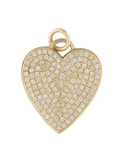 Pre-owned Jennifer Meyer 18k Diamond Heart Pendant In Multi