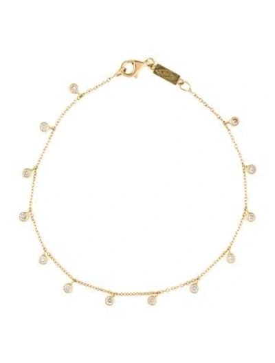 Pre-owned Jennifer Meyer 18k Diamond Station Bracelet, 7" In Multi