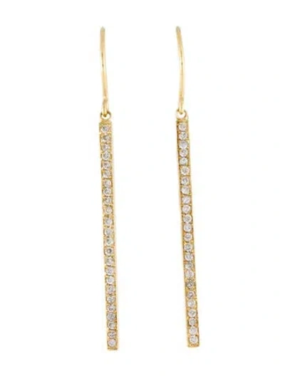 Pre-owned Jennifer Meyer 18k Diamond Stick Earrings In Multi