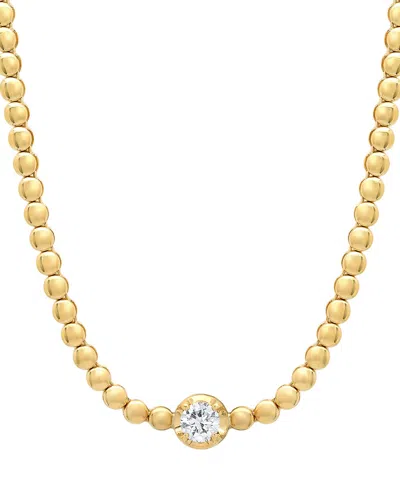 Jennifer Meyer 18k Gold Beaded Diamond Tennis Necklace