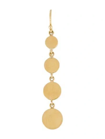 Pre-owned Jennifer Meyer 18k Single Mini Circle Drop Earring In Multi