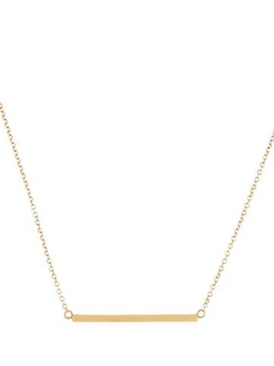 Pre-owned Jennifer Meyer 18k Stick Pendant Necklace, 18" In Multi