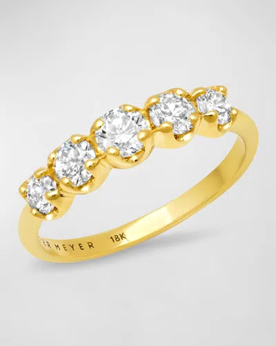 Jennifer Meyer 18k Yellow Gold Graduated Diamond Ring