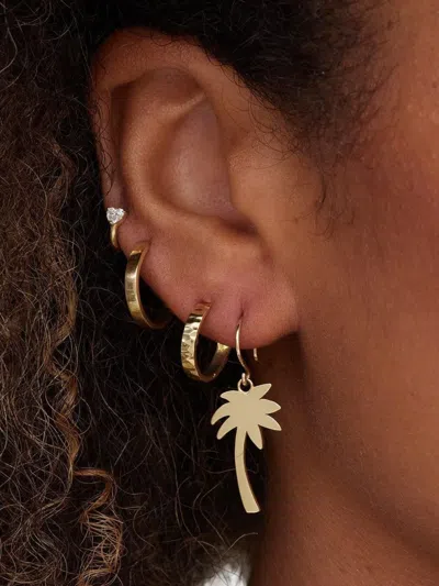 Jennifer Meyer 18k Yellow Gold Large Palm Tree Earrings
