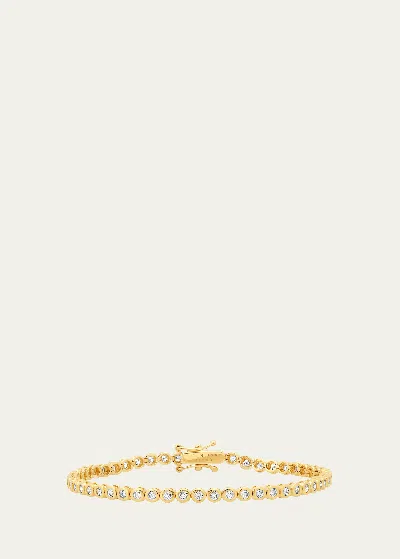 Jennifer Meyer 18k Yellow Gold Mini Bezel Tennis Bracelet With Diamonds
