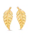 Jennifer Meyer 18kt Yellow Gold Mini Leaf Stud Earrings In Gold