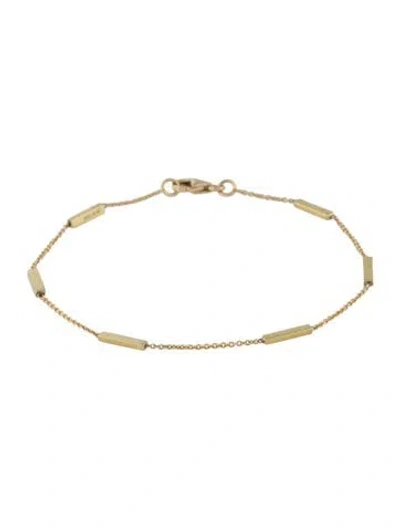 Pre-owned Jennifer Meyer Bar By-the-inch Bracelet, 6.5" In Multi