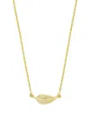 Jennifer Meyer Diamond Leaf Necklace In Gold