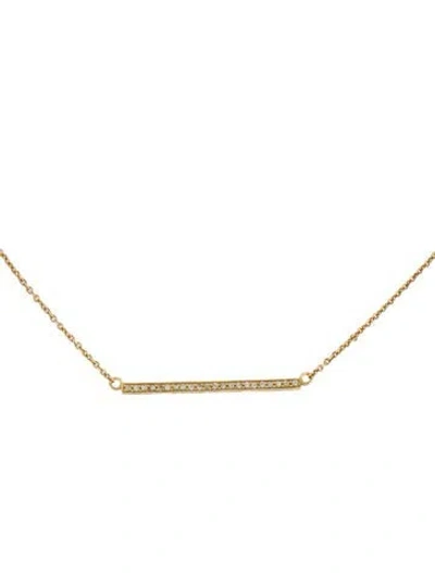Pre-owned Jennifer Meyer Diamond Stick Necklace, 16" In Multi