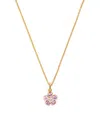 Jennifer Meyer Large Yellow Gold, Pink Sapphire And Diamond Flower Necklace In Gold