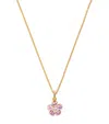 Jennifer Meyer Large Yellow Gold, Pink Sapphire And Diamond Flower Necklace In Gold