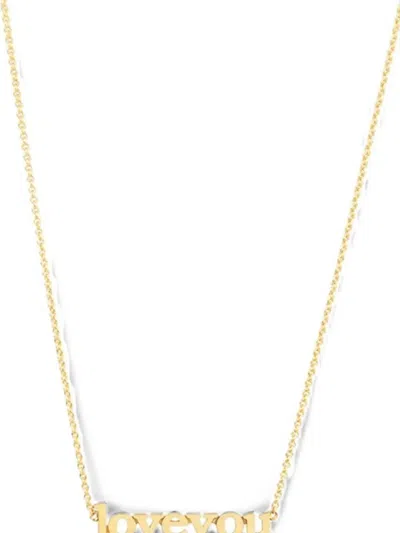 Jennifer Meyer Love You Necklace In Gold
