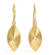 Jennifer Meyer Mini Yellow Gold And Diamond 70s Evil Eye Earrings In Gold
