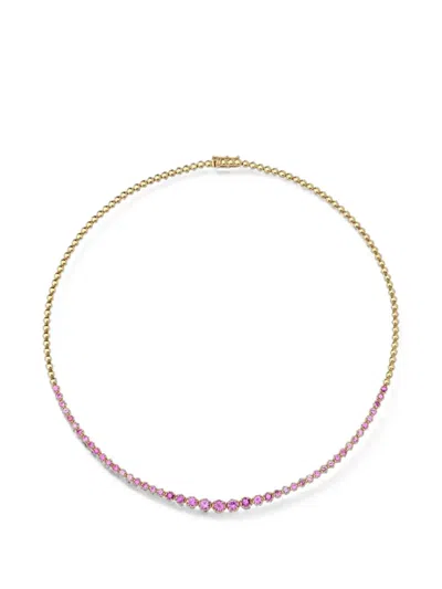 Jennifer Meyer Sapphire Tennis Necklace In Multi