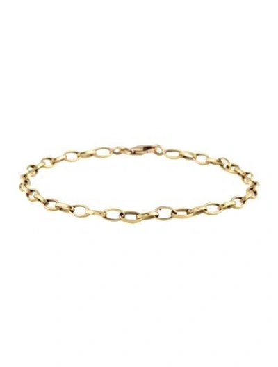 Pre-owned Jennifer Meyer Small Edith Link Bracelet, 6.25" In Multicolor