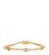 Jennifer Meyer Small Yellow Gold And Diamond Edith Evil Eye Tennis Bracelet In Gold