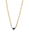 Jennifer Meyer Small Yellow Gold And Lapis Edith Necklace In Gold