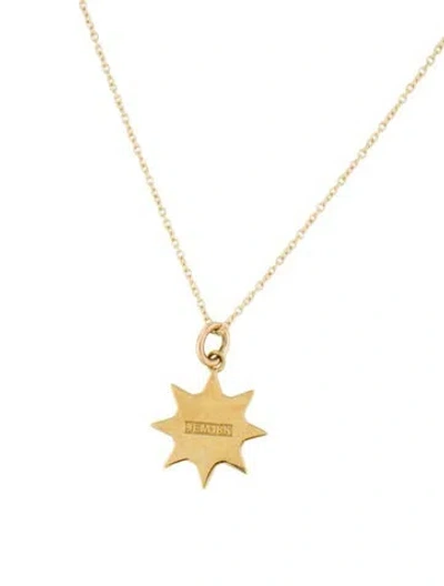 Pre-owned Jennifer Meyer Star Pendant Necklace, 16" In Multicolor