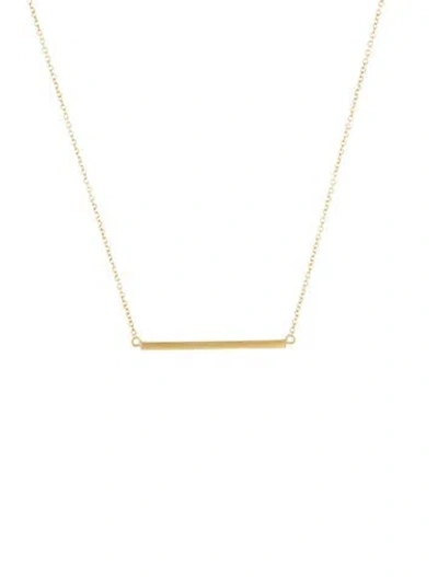Pre-owned Jennifer Meyer Stick Pendant Necklace, 19" In Multicolor