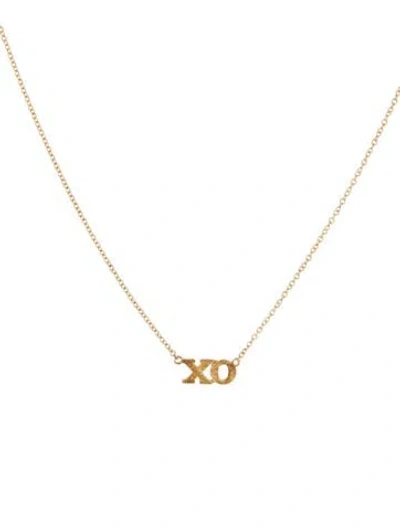 Pre-owned Jennifer Meyer Xo Necklace, 17" In Multi