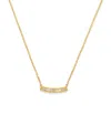 Jennifer Meyer Yellow Gold And Baguette Diamond Necklace In Gold
