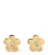 Jennifer Meyer Yellow Gold And Diamond Flower Stud Earrings In Gold