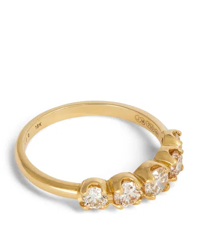Jennifer Meyer Yellow Gold And Diamond Graduated Ring