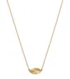 Jennifer Meyer Yellow Gold And Diamond Mini Evil Eye '70s Necklace In Gold