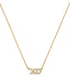 Jennifer Meyer Yellow Gold And Diamond Xo Necklace In Gold