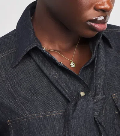 Jennifer Meyer Yellow Gold And Tourmaline Flower Necklace