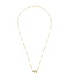 Jennifer Meyer Yellow Gold, Diamond And Emerald Mini Elephant Necklace In Gold