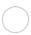 Jennifer Meyer Yellow Gold, Diamond And Turquoise Four-prong Tennis Bracelet In Multi