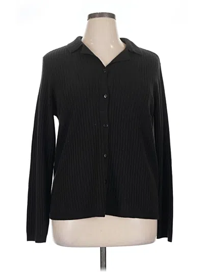 Pre-owned Jennifer Moore Cardigan Sweater In Black