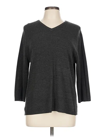 Pre-owned Jennifer Moore Pullover Sweater In Gray