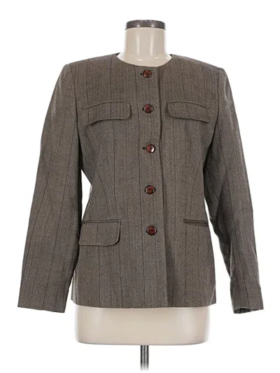 Pre-owned Jennifer Moore Wool Blazer Jacket In Gray