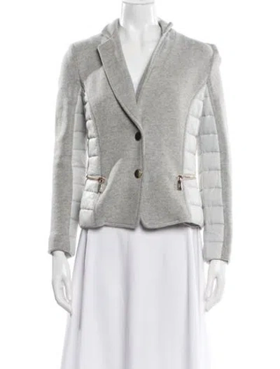 Pre-owned Jennifer Tattanelli Blazer In Gray