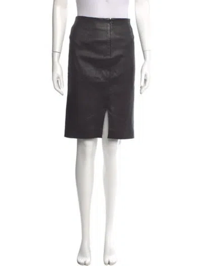 Pre-owned Jennifer Tattanelli Casini Knee-length Skirt In Gray