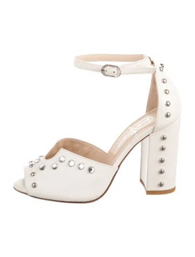 Pre-owned Jennifer Tattanelli Leather D'orsay Pumps In Neutral