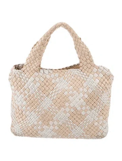 Pre-owned Jennifer Tattanelli Leather Top Handle Bag In Neutral