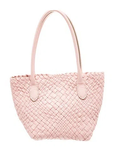 Pre-owned Jennifer Tattanelli Leather Tote In Pink