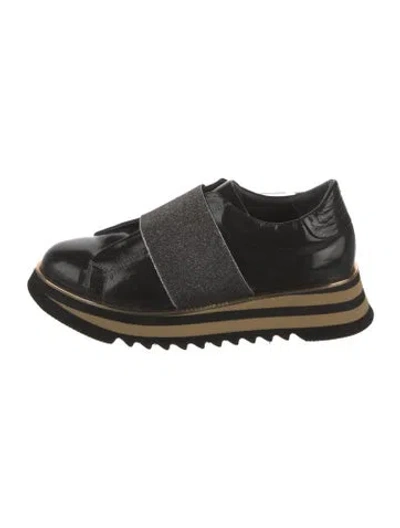 Pre-owned Jennifer Tattanelli Patent Leather Sneakers In Black