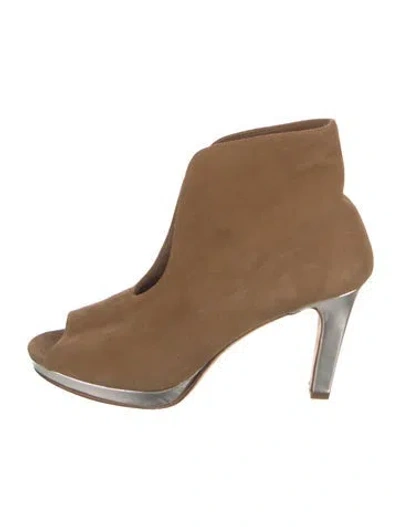 Pre-owned Jennifer Tattanelli Suede Boots In Brown