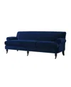 Jennifer Taylor Home Alana Lawson 88" Three-cushion Tightback Sofa In Navy Blue