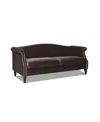 Jennifer Taylor Home Elaine 77" Camel Back Sofa With Nailhead Accents In Deep Brown
