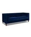 Jennifer Taylor Home Jack 84" Modern Tuxedo Tufted Sofa In Navy Blue