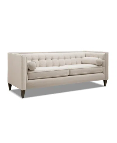 Jennifer Taylor Home Jack 84" Modern Tuxedo Tufted Sofa In Sky Neutral Beige