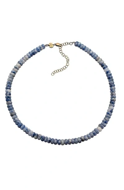Jennifer Zeuner Brooks Bead Necklace In Blue